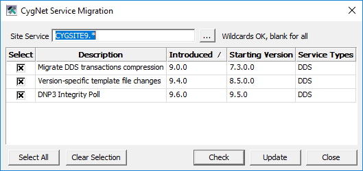 CygNet Service Migration utility